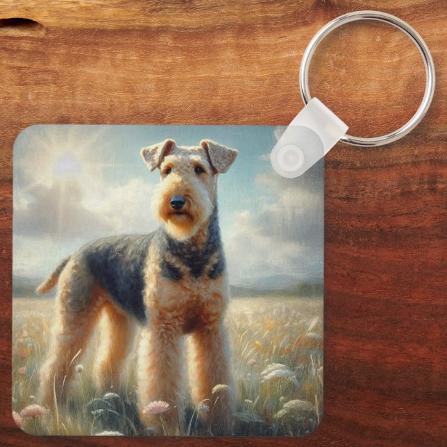 Llavero Terrier Airedale (Reverso )