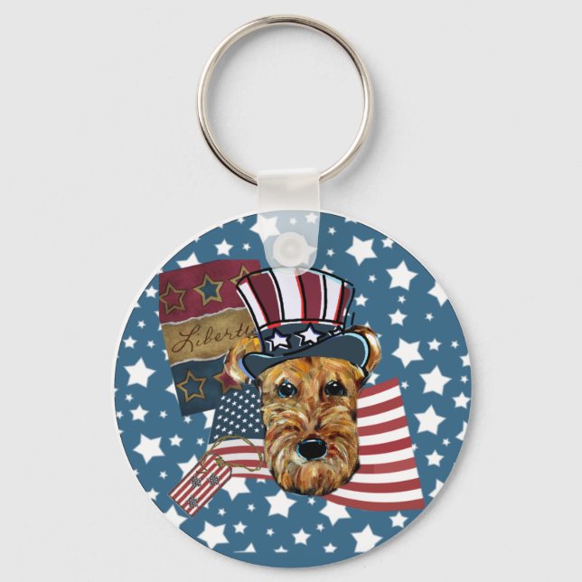 LLAVERO TERRIER AIREDALE (Anverso)
