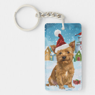Llavero Terrier Australiano Navidad País de las Maravillas