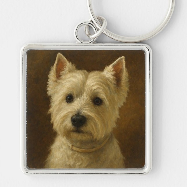 Llavero Terrier Blanco de las Tierras Altas del Oeste (Frente)