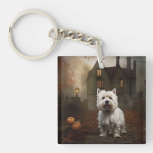 Llavero Terrier Blanco de las Tierras Altas del Oeste Hall