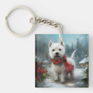 Llavero Terrier Blanco de las Tierras Altas del Oeste Perr