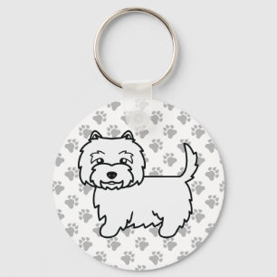 Llavero Terrier Blanco de las Tierras Altas del Oeste Perr