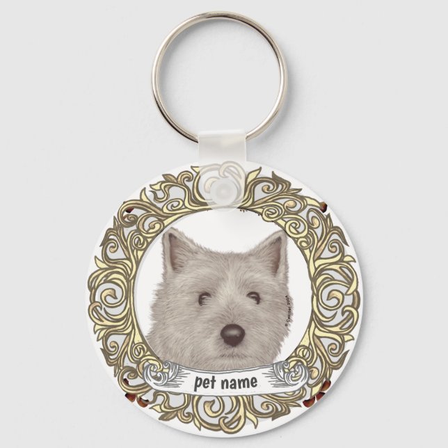 Llavero Terrier Cairn  (Anverso)