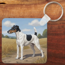 Llavero Terrier de Fox Liso