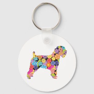 Llavero Terrier de trigo suavemente revestido
