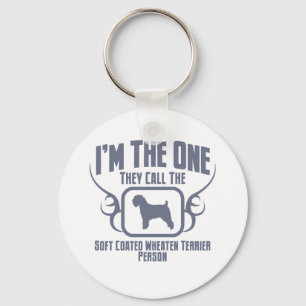 Llavero Terrier de trigo suavemente revestido