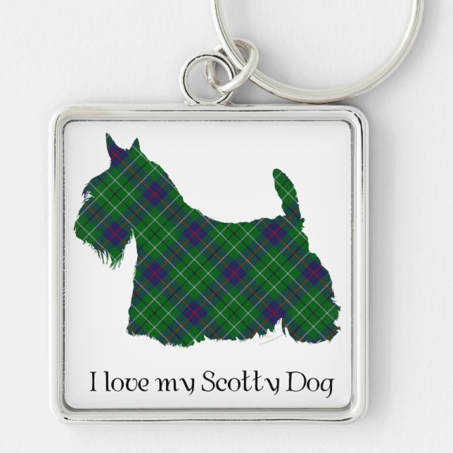 Llavero Terrier Escocés Duncan Tartan (Frente)