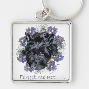 Llavero Terrier Escocés No me Olvides