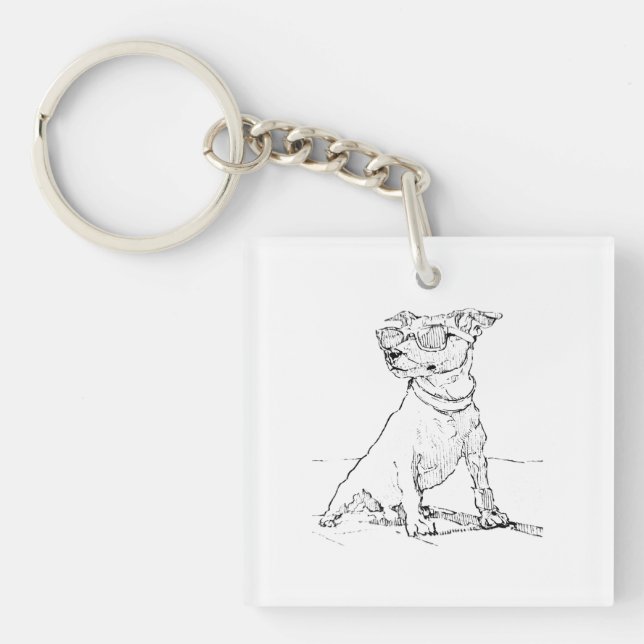 Llavero Terrier Jack Russell  (Frente)