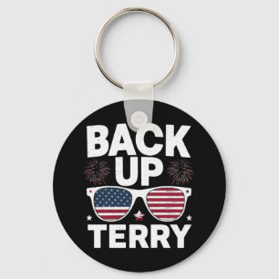 Llavero Terry de Respaldo Divertido 4 de Julio Fuegos Arti