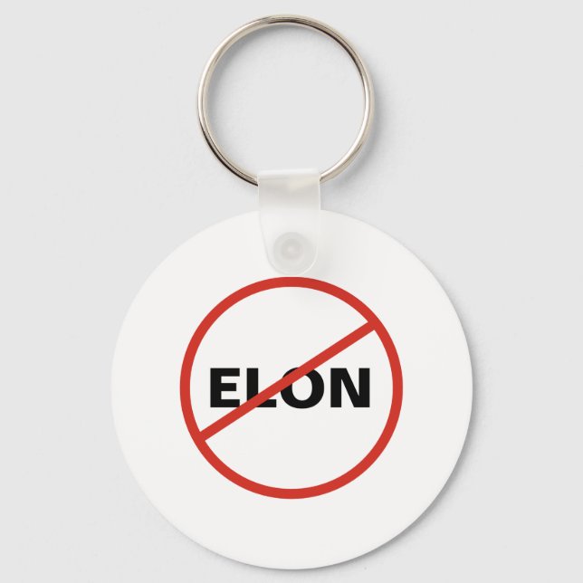 Llavero Tesla - ANTI ELON simple (Anverso)