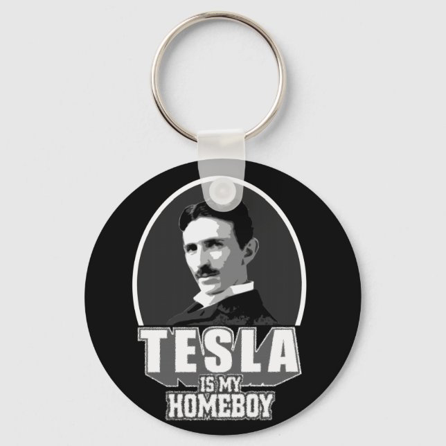 Llavero Tesla Es Mi Homeboy (Anverso)