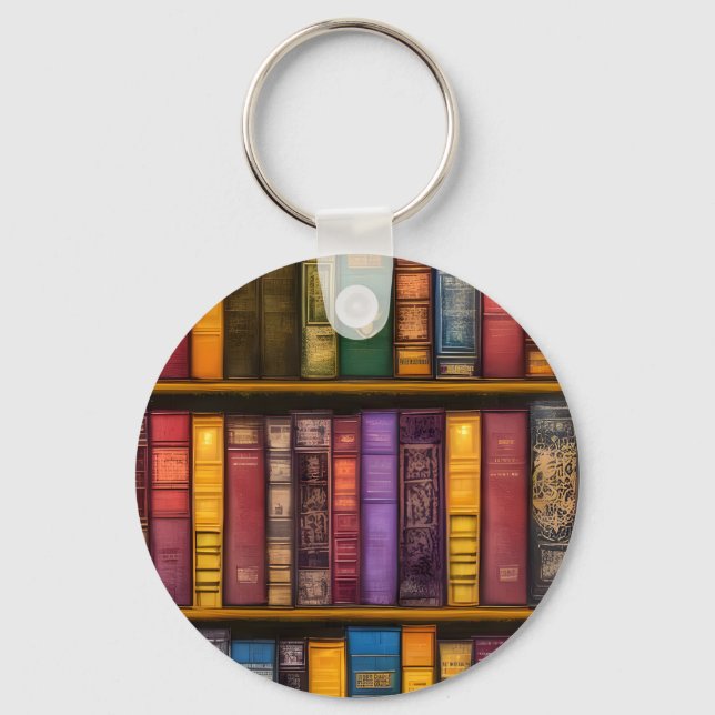 Llavero Tesoros literarios - libros antiguos clásicos (Anverso)