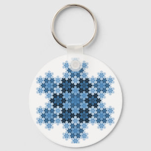 Llavero Tessellated Koch Snowflakes