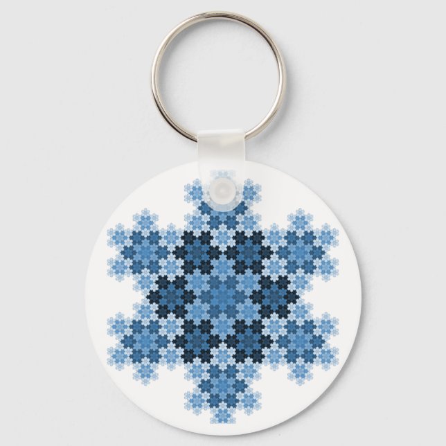 Llavero Tessellated Koch Snowflakes (Anverso)