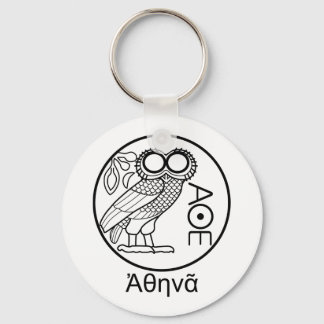 Llavero Tetradrachm de búho de Atenea (fuente griega)