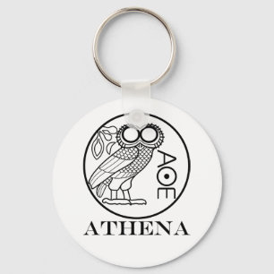 Llavero Tetradrachm de búho de Athena (Engravers Font)