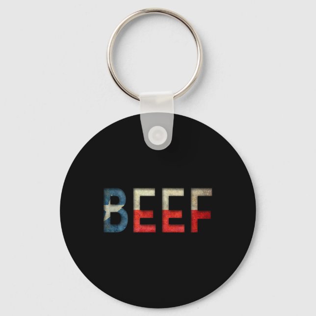 Llavero Texas Beef El Corazón De Rbecue  (Anverso)