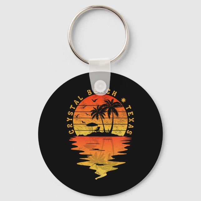 Llavero Texas Crystal Beach Vintage P (Anverso)