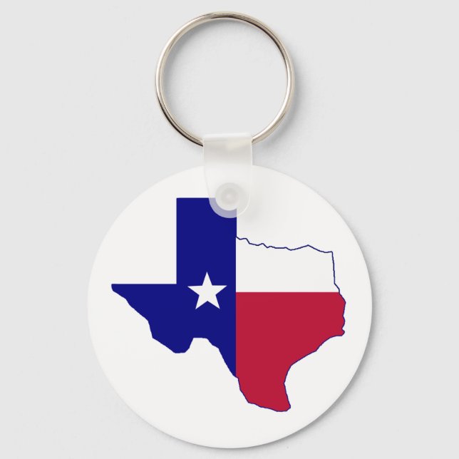 Llavero Texas Flag Map (Anverso)