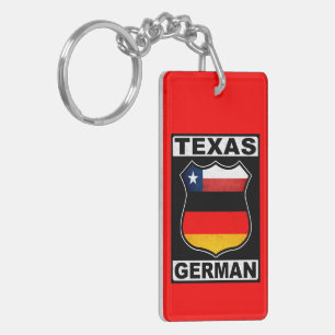 Llavero Texas German American Keychain