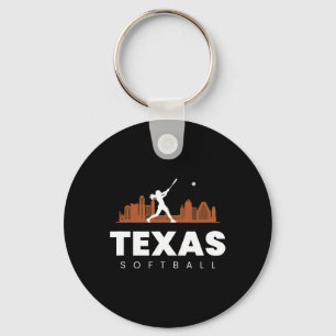 Llavero Texas Softll Vintage Minimalista Ciudad Retro Soft