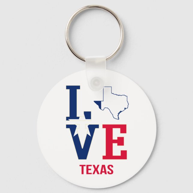 Llavero Texas State Love USA (Anverso)