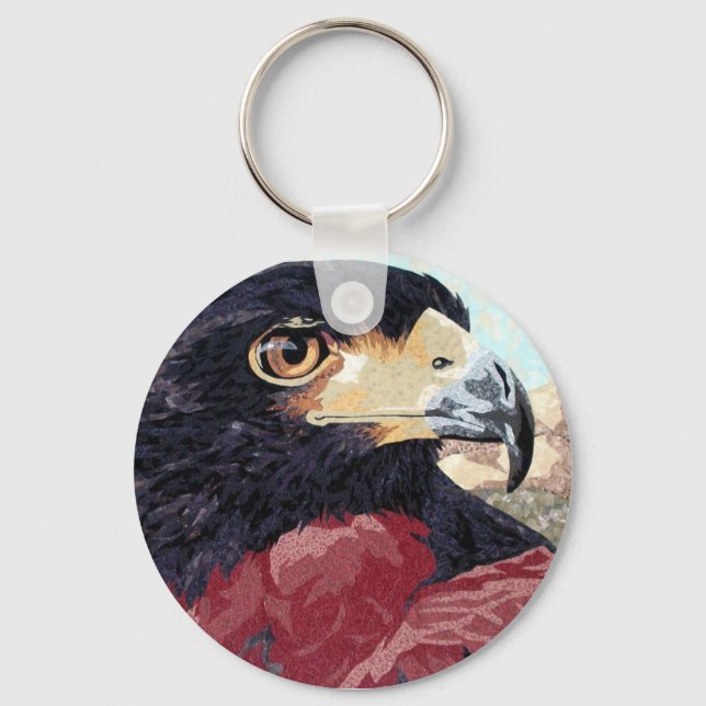 Llavero Textil de Harris Hawk (Anverso)