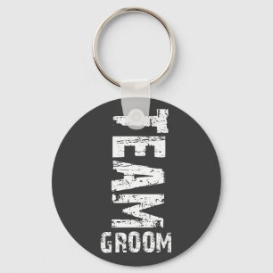 Llavero Texto de grumos extra grandes de Team Groom