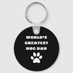 Llavero Texto de Personalizado de papá de perro más grande