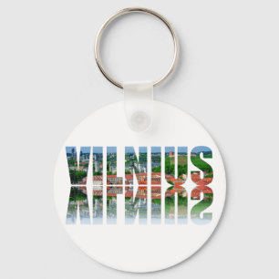 Llavero Texto de Vilnius con reflexión