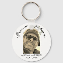 Llavero Texto mínimo en la cadena de claves Keepsake de la