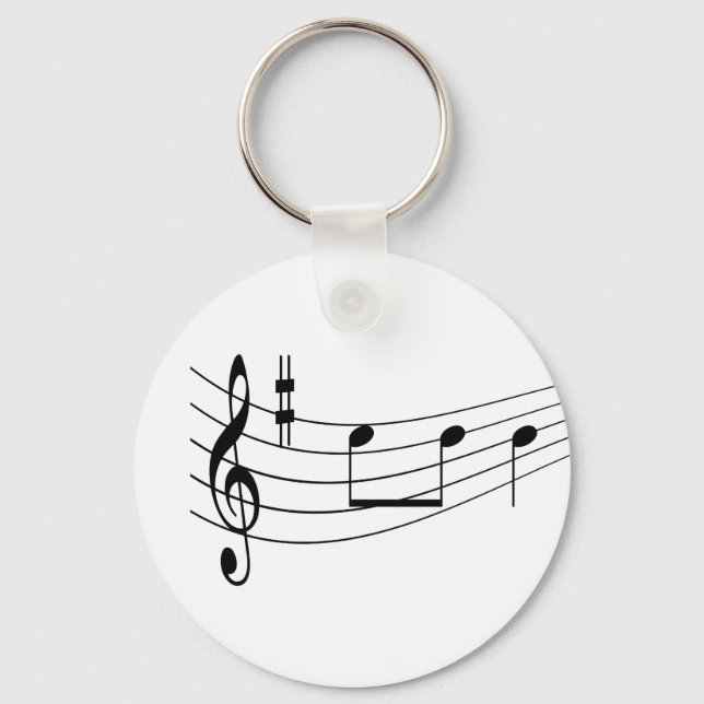 Llavero Texto musical (Anverso)