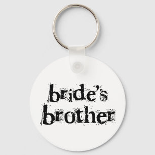 Llavero Texto negro de Brother de la novia