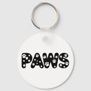 Llavero Texto Personalizado de las garras de perro