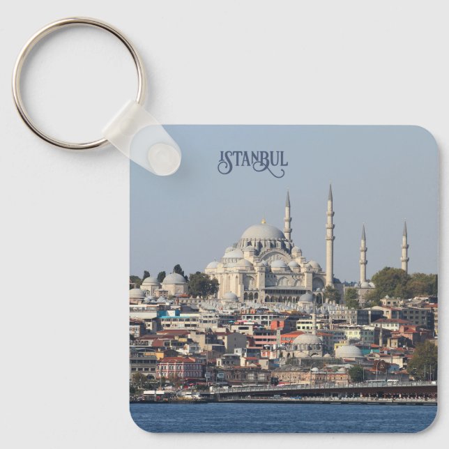 Llavero Texto personalizado Estambul (Anverso)
