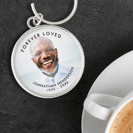 Llavero Texto personalizado para tributo fotográfico en fu
