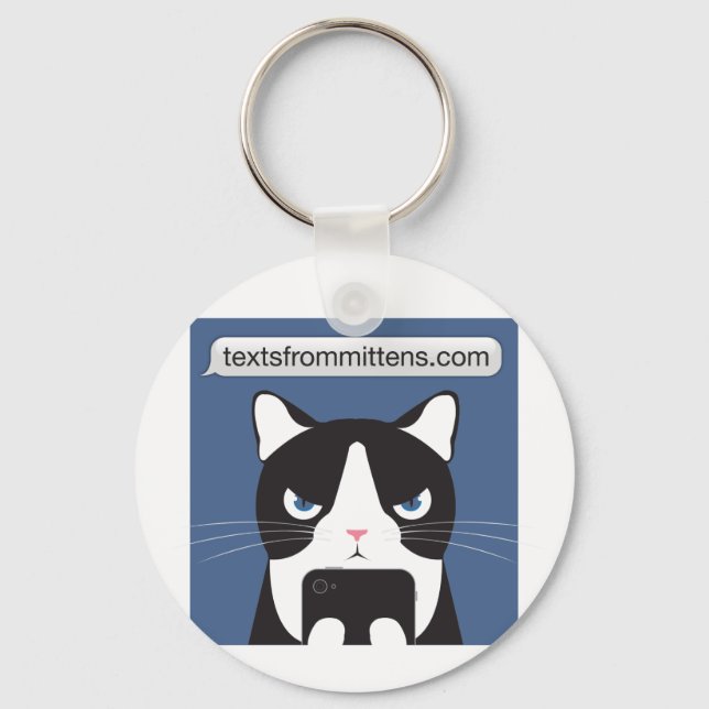 Llavero Textos de Mittens Basic Keychain (Anverso)