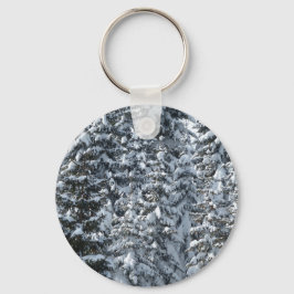 Llavero Textura de árbol de flor de nieve