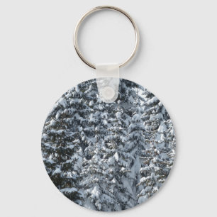 Llavero Textura de árbol de flor de nieve