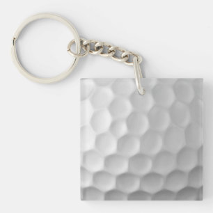 Llavero Textura de Bola de Golf Blanca con Hoyuelos