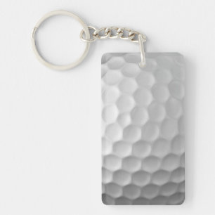 Llavero Textura de Bola de Golf Blanca con Hoyuelos