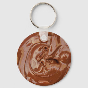 Llavero Textura de chocolate fundida