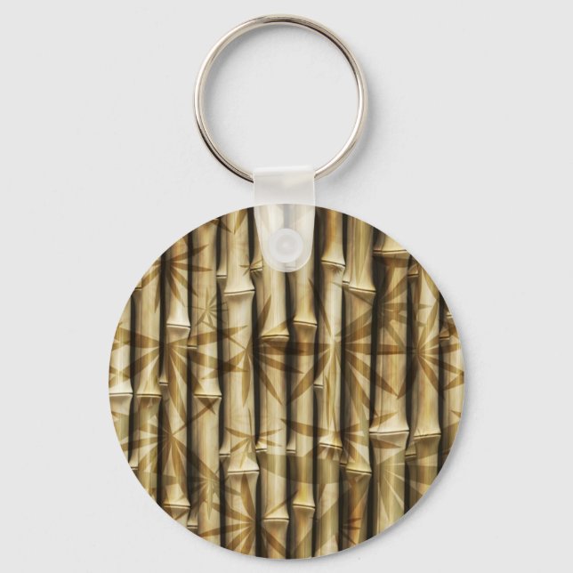 Llavero Textura de madera de bambú (Anverso)