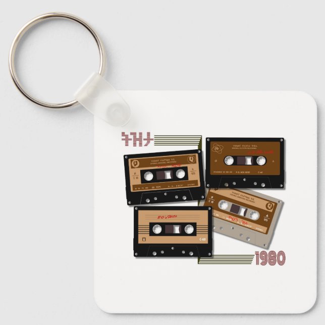 Llavero Tezeta Throwback Tunes Cinta Cassette (Anverso)