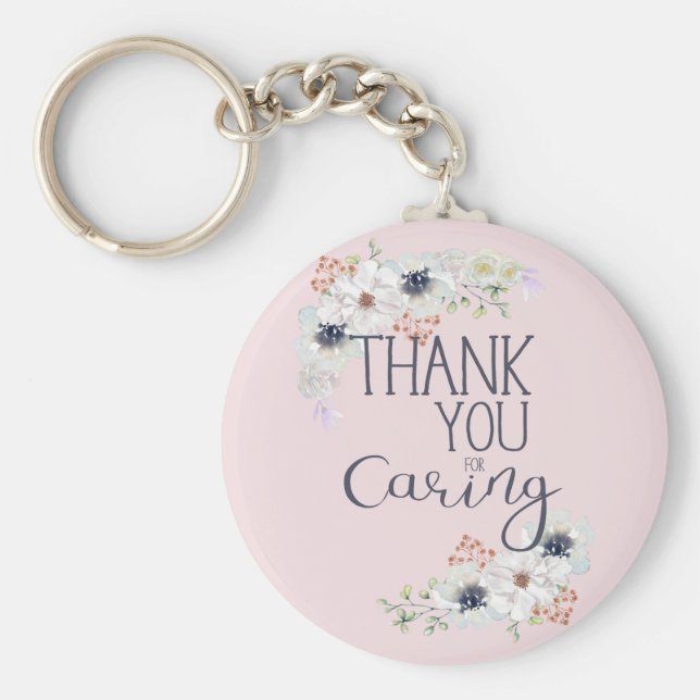 Llavero Thank You For Caring Caregiver Appreciation (Frente)