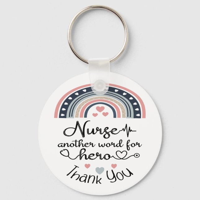Llavero Thank you nurse hero (Anverso)
