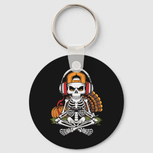 Llavero Thankending Skeleton Gamer Video Juegos de Niños H