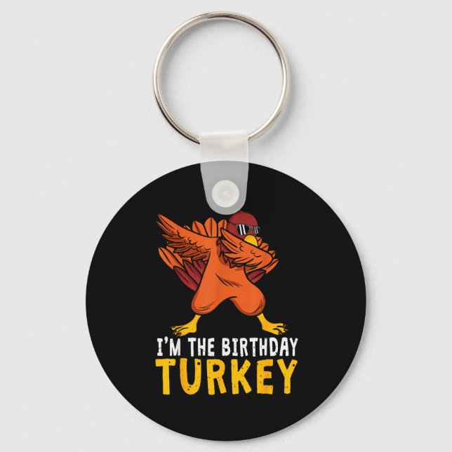 Llavero Thanksgiving Birthday Funny Bday Born On Thanksgiv (Anverso)